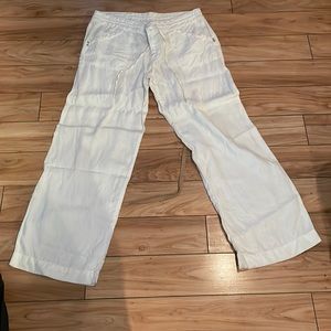 White Lenin Pants